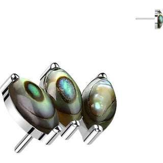 Titanium Top top natural stone marquise cut Push-In