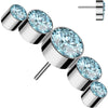 Titanium Top top 5 zirconias bezel setting Push-In