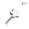 Titanium Top Top Flat Star Push-In