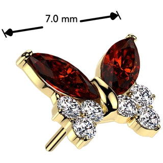 Titanium Top top butterfly Push-In