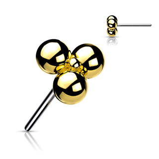 Titanium Top Top Trinity Balls Cluster Push-In