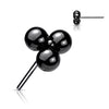 Titanium Top Top Trinity Balls Cluster Push-In