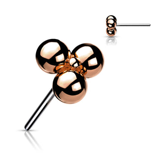 Titanium Top Top Trinity Balls Cluster Push-In