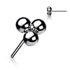 Titanium Top Top Trinity Balls Cluster Push-In