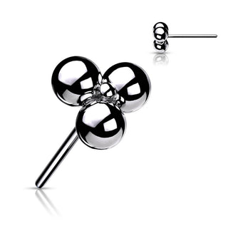 Titanium Top Top Trinity Balls Cluster Push-In