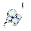Titanium Top top 4 zirconias bezel setting Push-In