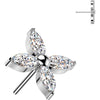 Titanium top flower marquise cut Push-In