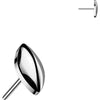Titanium top marquise Push-In
