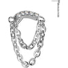 Titanium top double chain zirconia Push-In