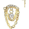 Titanium Top top double chain zirconia Push-In