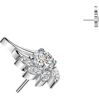 Titanium top angel wing zirconia Push-In