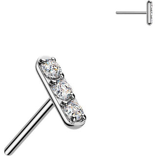 Titanium top bar zirconia Push-In