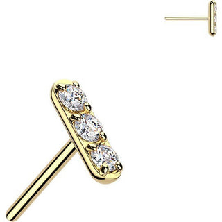 Titanium top bar zirconia Push-In