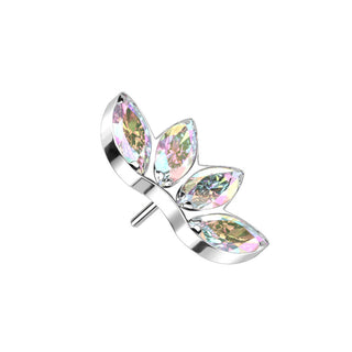 Titanium Top top marquise cut zirconias Push-In