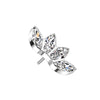 Titanium Top top marquise cut zirconias Push-In