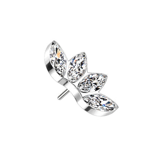 Titanium Top top marquise cut zirconias Push-In