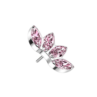 Titanium Top top marquise cut zirconias Push-In