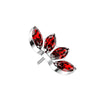 Titanium Top top marquise cut zirconias Push-In