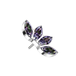 Titanium Top top marquise cut zirconias Push-In