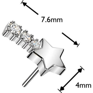 Titanium top star zirconia Push-In