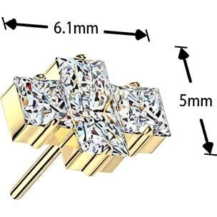 Titanium top squares zirconia Push-In