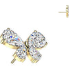 Titanium top butterfly zirconia Push-In