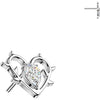 Titanium Top top heart zirconia Push-In