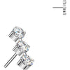 Titanium Top top 3 round zirconias Push-In