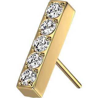 Titanium Top Top Bar Zirconias Push-In