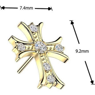 Titanium Top top zirconia celtic cross Push-In