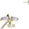 Titanium top zirconia airplane Push-In
