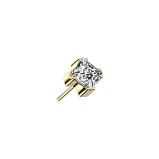 Titanium Top Top Square Zirconia Push-In