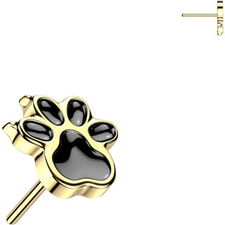 Titanium Top Top Enamel Paw Push-In