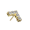 Titanium Top Top L-shaped Zirconia Push-In
