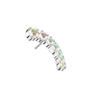 Titanium Top Top Arc Shape Zirconia Push-In