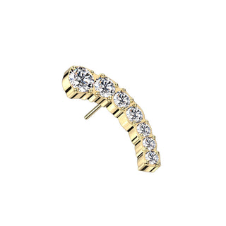 Titanium Top Top Arc Shape Zirconia Push-In