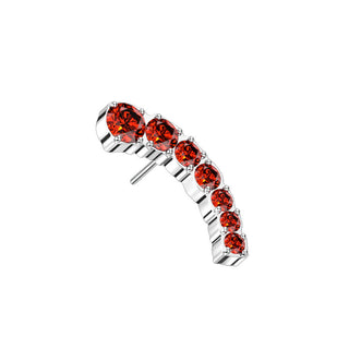 Titanium Top Top Arc Shape Zirconia Push-In