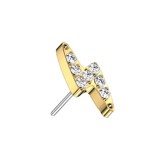 Titanium Top top lightning bolt zirconia Push-In
