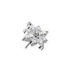 Titanium Top Top Flower Zirconia Push-In