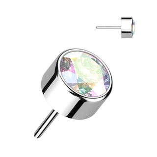 Titanium Top top zirconia opal bezel setting Push-In