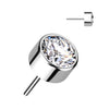 Titanium Top top zirconia opal bezel setting Push-In