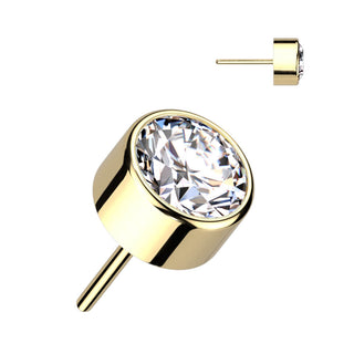 Titanium Top top zirconia opal bezel setting Push-In