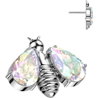 Titanium Top top bee with zirconia wings Push-In