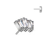 Titanium Top top 3 zirconias or opals Push-In