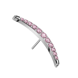 Top Top Moon Zirconia Push-In