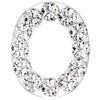 Titanium Top top alphabet initial zirconia Push-In