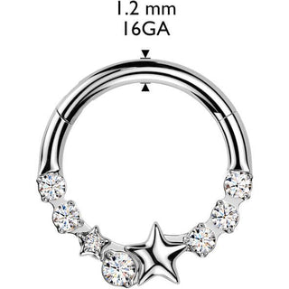 Anillo estrella circonita Segment