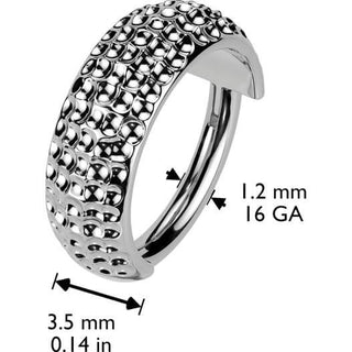 Titanium Ring Ball Cuts Segment