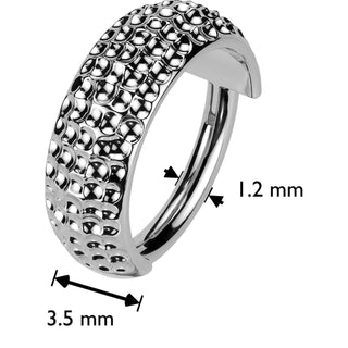 Titanium Ring Ball Cuts Segment