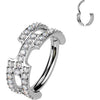 Titanium Ring triple line zirconia Segment